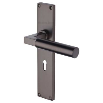 Picture of Bauhaus Lock Door Handles In Matt Bronze Finish - VT6300-MB Picture of Bauhaus Lock Door Handles In Matt Bronze Finish - VT6300-MB