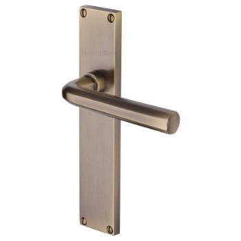 Picture of Octave Latch Door Handles In Antique Brass Finish - VT5910-AT Picture of Octave Latch Door Handles In Antique Brass Finish - VT5910-AT