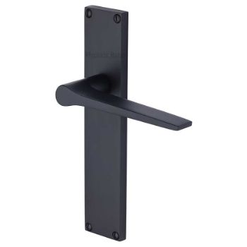 Gio Door Handles In  Matt Black Finish - VT8110-BKMT Picture of Gio Door Handles In  Matt Black Finish - VT8110-BKMT