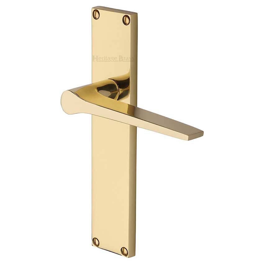 Picture of Gio Door Handles In  Polished Brass Finish - VT8110-PB