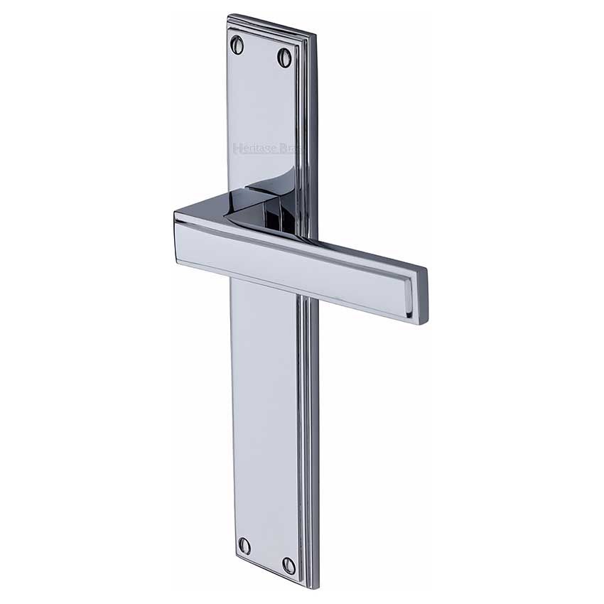 Picture of Atlantis Latch Door Handles In Polished Chrome Finish - ATL6710-PC-GP