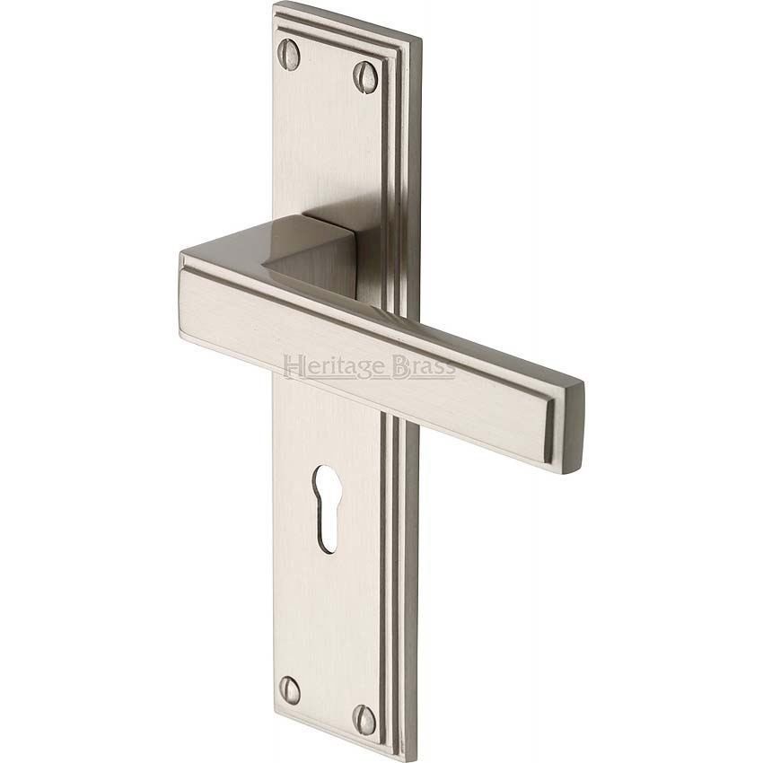 Picture of Atlantis Lock Door Handle - ATL5700-SN-EXT