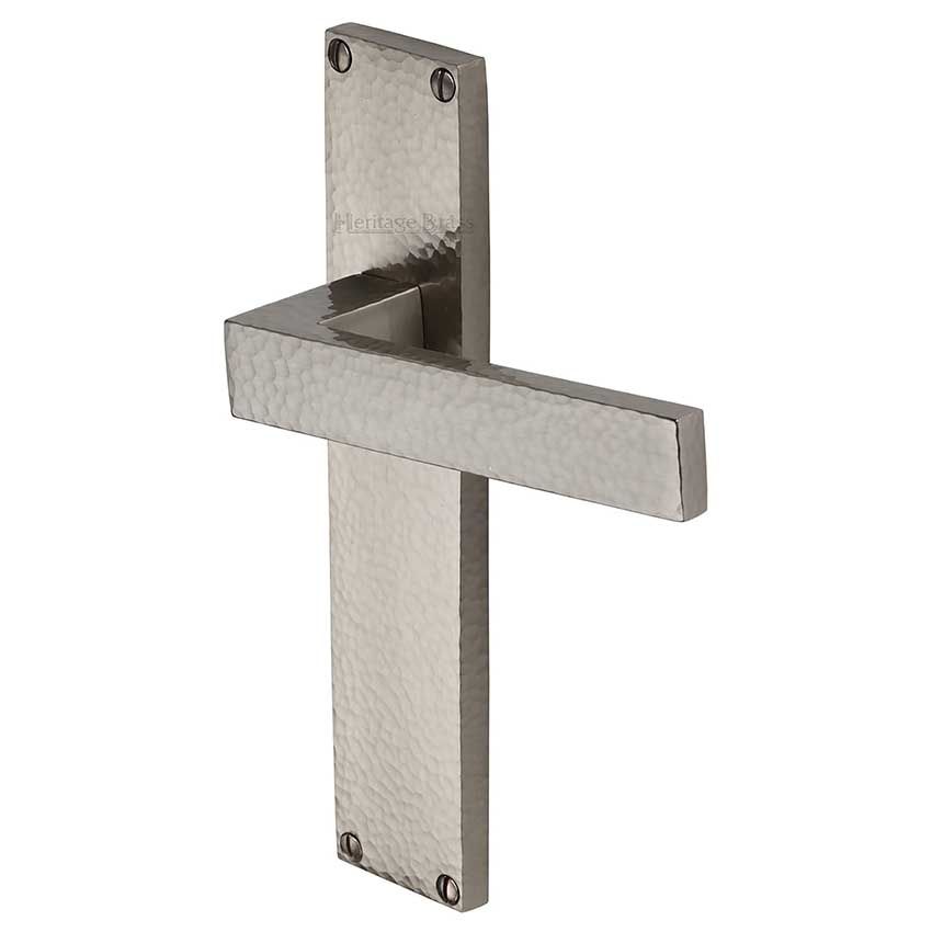 Picture of Delta Hammered Door Handles In Satin Nickel Finish - VTH3310-SN