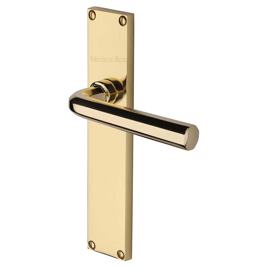 Picture of Octave Door Handles In Polished Brass Finish - VT5910-PB-GP