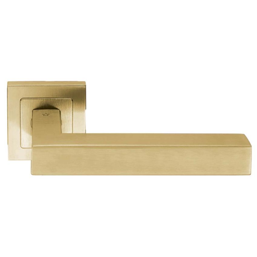 Picture of Square Alvar Door Handle - Satin Brass PVD - SSL1401SPVD