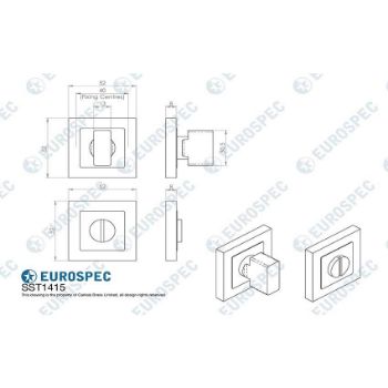 Picture of Square WC Turn and Release - SST1415SPVD