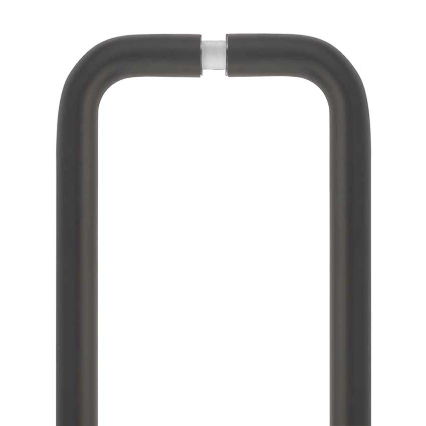 Picture of Stainless Steel D-Pull Handle - Back to Back Pair In Matt Black - ZCSD300-GS-PCB