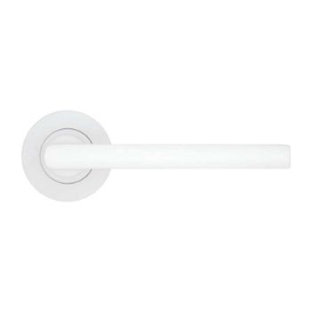 Picture of Rosso Tecnica Varese Door Handle in Powder Coated White Finish - RT040PCW