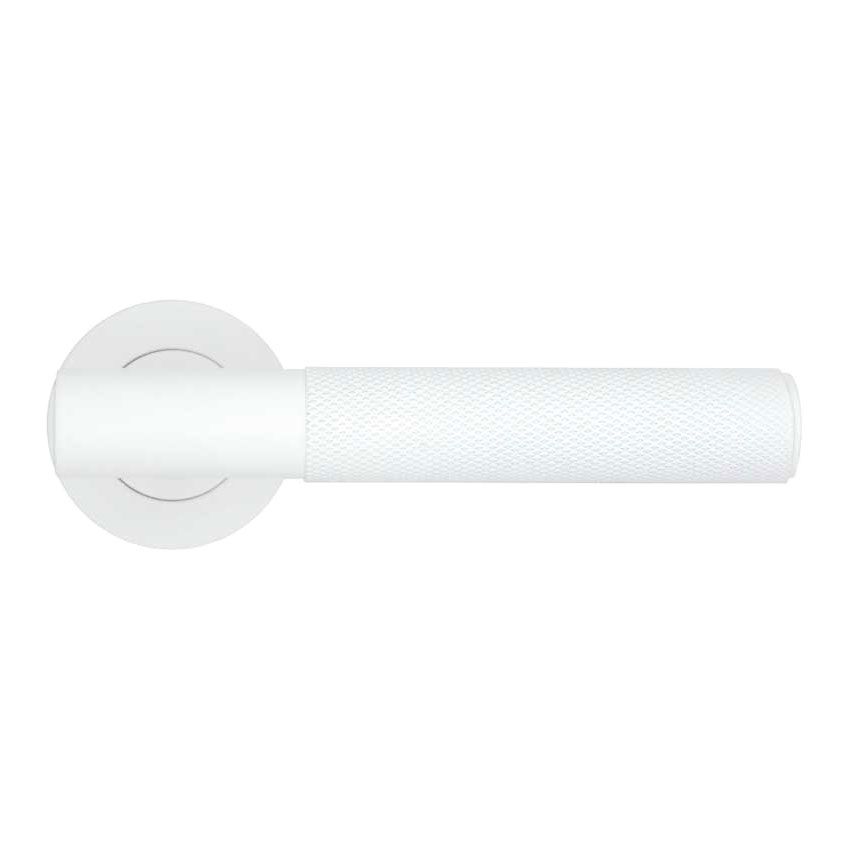 Picture of Rosso Tecnica Orta Door Handle in Powder Coated White Finish - RT060PCW