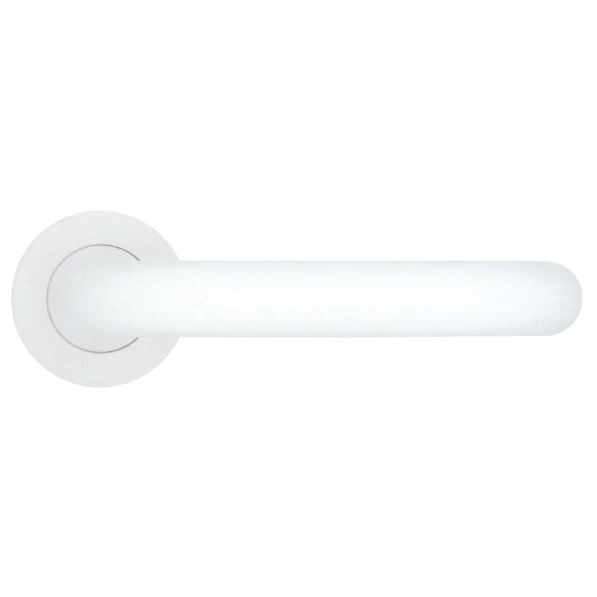 Picture of Rosso Tecnica Maggiore Door Handle in Powder Coated White Finish - RT030PCW