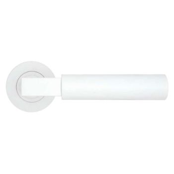 Picture of Rosso Tecnica Garda Door Handle in Powder Coated White Finish - RT050PCW