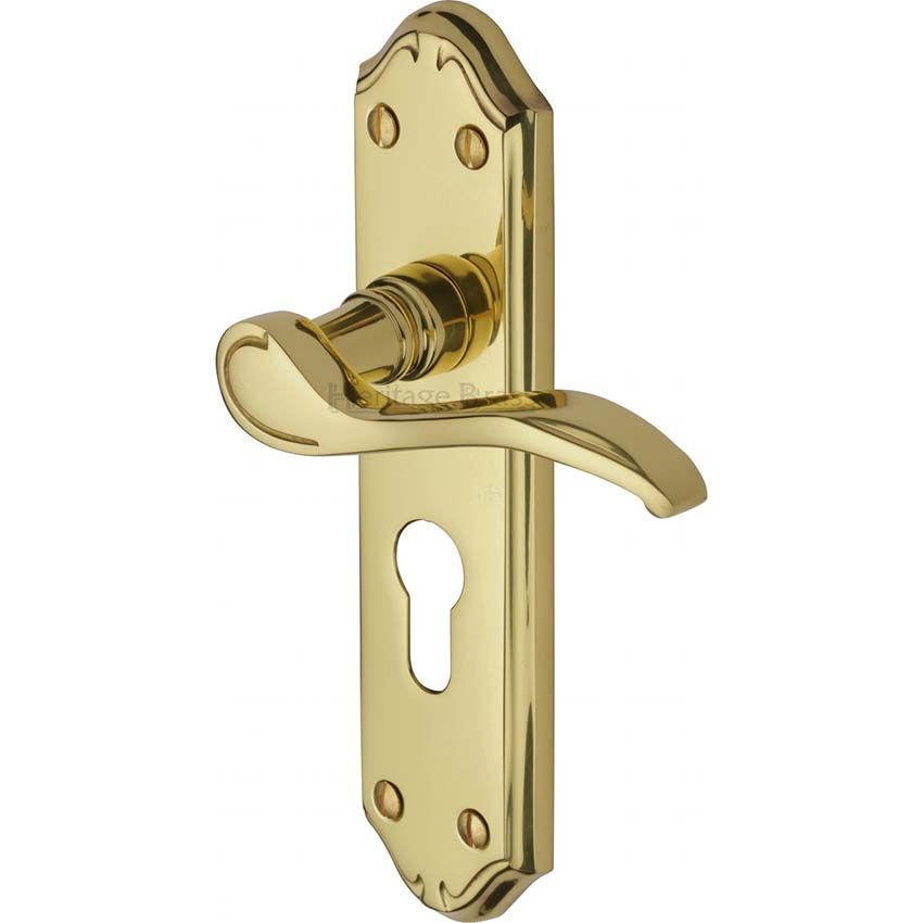 Picture of Verona Euro Cylinder Lock Handle - MM625-PB
