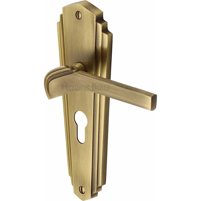 Picture of Waldorf Euro Cylinder Lock Handle - WAL6548-AT