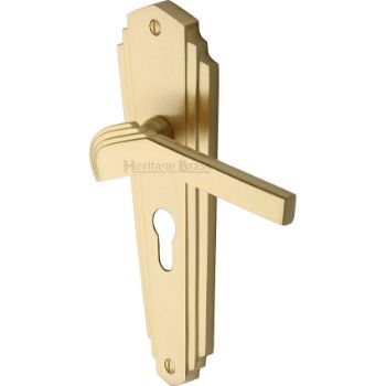 Picture of Waldorf Euro Cylinder Lock Handle - WAL6548-SB Picture of Waldorf Euro Cylinder Lock Handle - WAL6548-SB
