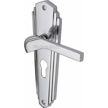 Picture of Waldorf Euro Cylinder Lock Handle - WAL6548-PC Picture of Waldorf Euro Cylinder Lock Handle - WAL6548-PC