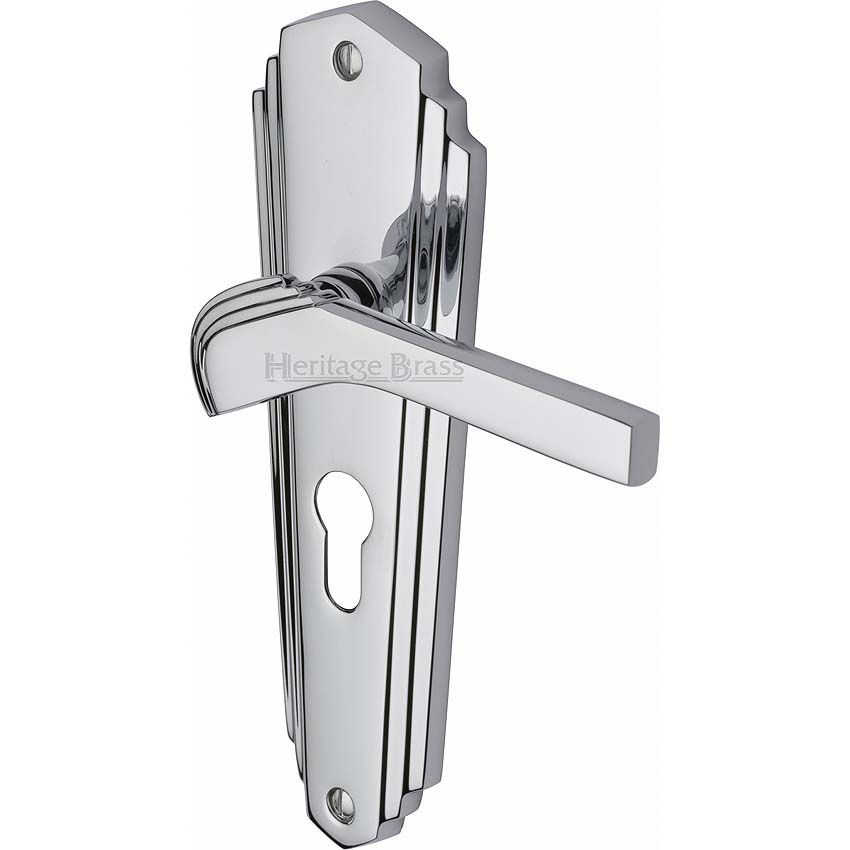 Picture of Waldorf Euro Cylinder Lock Handle - WAL6548-PC