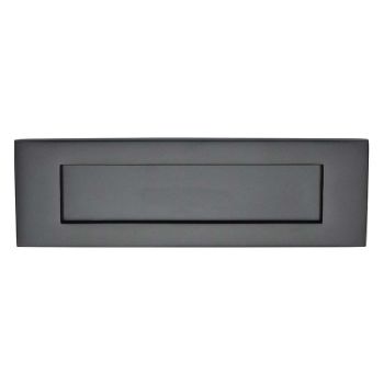 254mm x 79mm Sprung Flap  Letterplate In Matt Black - V850 254-BKMT Picture of 254mm x 79mm Sprung Flap  Letterplate In Matt Black - V850 254-BKMT