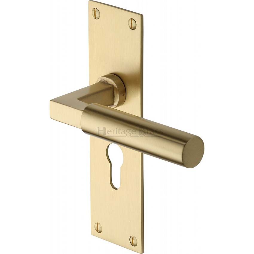 Picture of Bauhaus Low Profile Euro Cylinder Lock Handle - BAU7348-SB