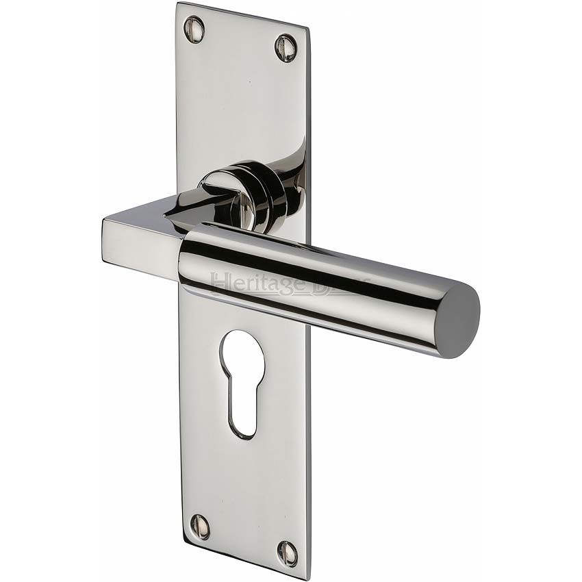 Picture of Bauhaus Low Profile Euro Cylinder Lock Handle - BAU7348-PN