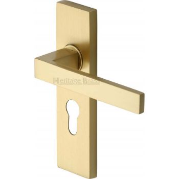 Picture of Bauhaus Euro Cylinder Lock Handle - DEL6048-SB Picture of Bauhaus Euro Cylinder Lock Handle - DEL6048-SB