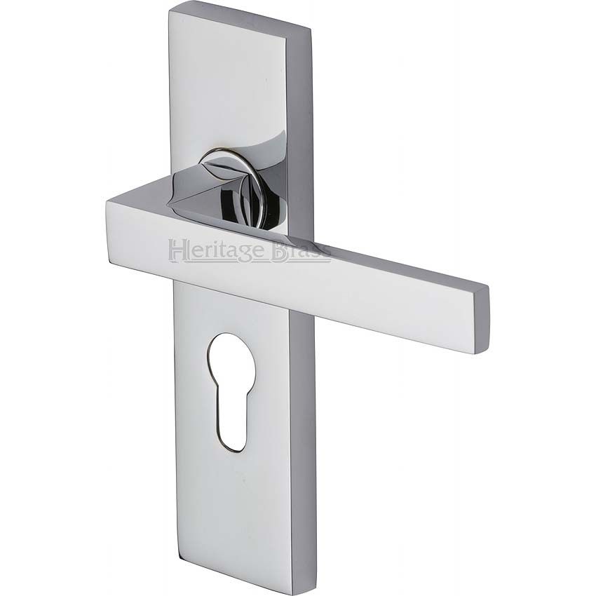 Picture of Bauhaus Euro Cylinder Lock Handle - DEL6048-PC