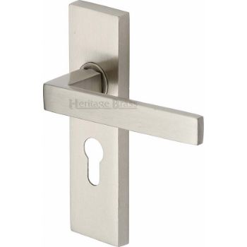 Picture of Bauhaus Euro Cylinder Lock Handle - DEL6048-SN Picture of Bauhaus Euro Cylinder Lock Handle - DEL6048-SN