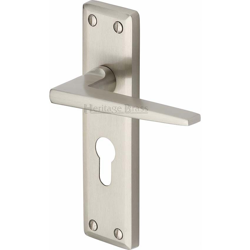Picture of Kendal Euro Cylinder Lock Handle - KEN6848-SN