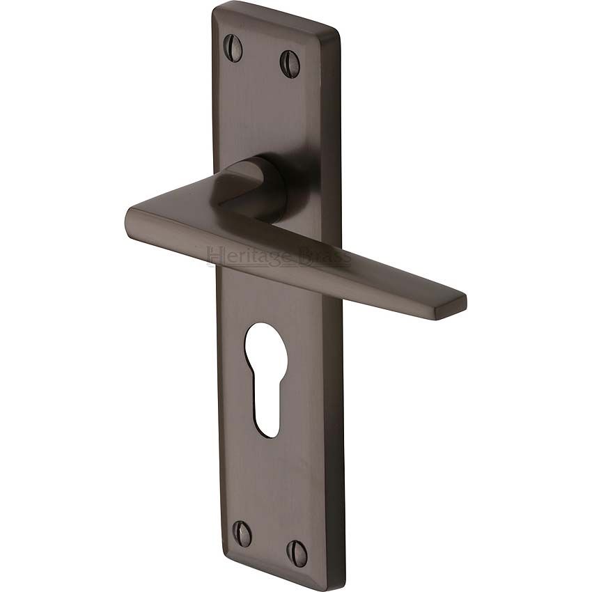 Picture of Kendal Euro Cylinder Lock Handle - KEN6848-MB