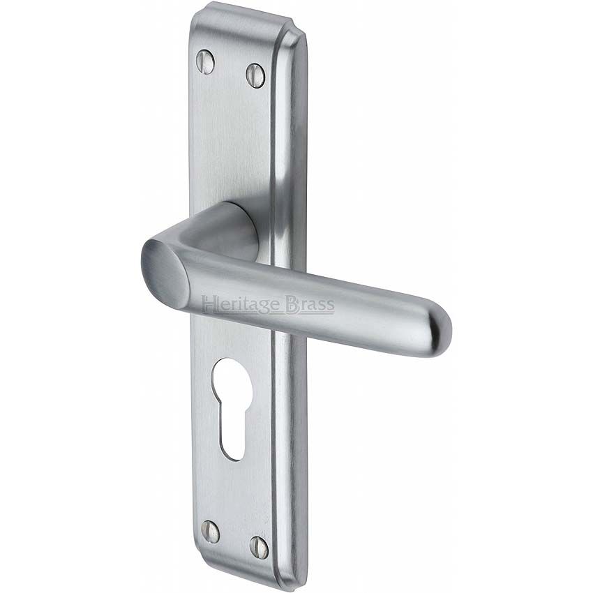 Picture of Deco Euro Cylinder Lock Handle - DEC3048-SC