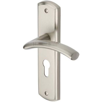 Picture of Centaur Euro Cylinder Lock Handle - CEN1048-SN Picture of Centaur Euro Cylinder Lock Handle - CEN1048-SN