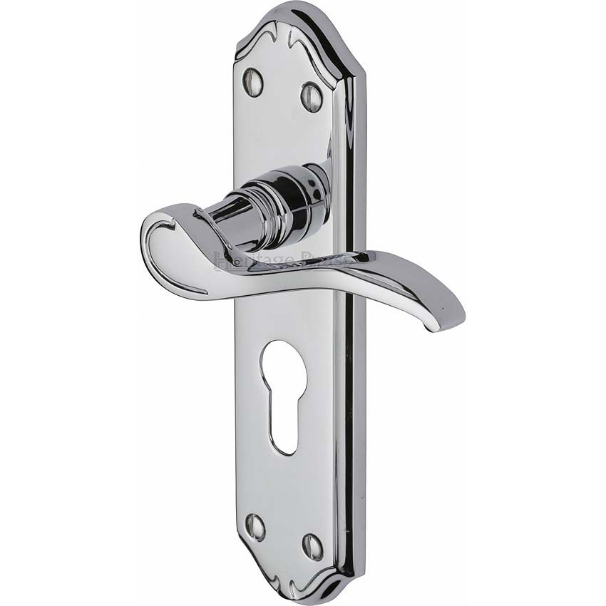 Picture of Verona Euro Cylinder Lock Handle - MM625-PC
