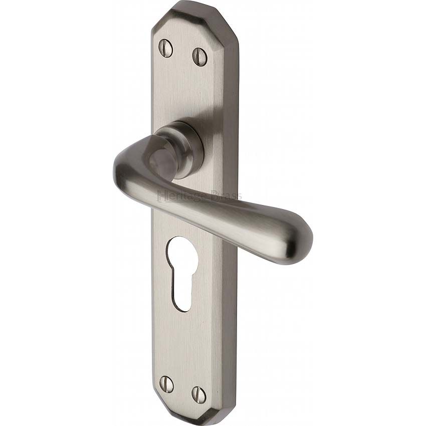 Picture of Charlbury Euro Cylinder Door Handle - V7066-SN