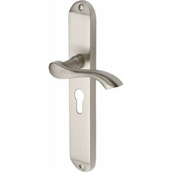 Picture of Algarve Long Euro Cylinder Door Handle - MM7248-SN Picture of Algarve Long Euro Cylinder Door Handle - MM7248-SN