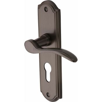 Picture of Howard Euro Cylinder Door Handle - HOW1348-MB Picture of Howard Euro Cylinder Door Handle - HOW1348-MB