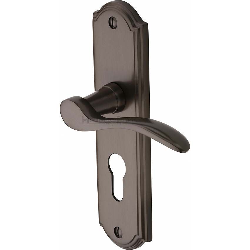 Picture of Howard Euro Cylinder Door Handle - HOW1348-MB