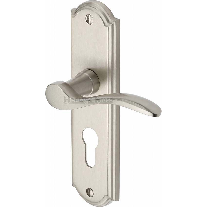 Picture of Howard Euro Cylinder Door Handle - HOW1348-SN