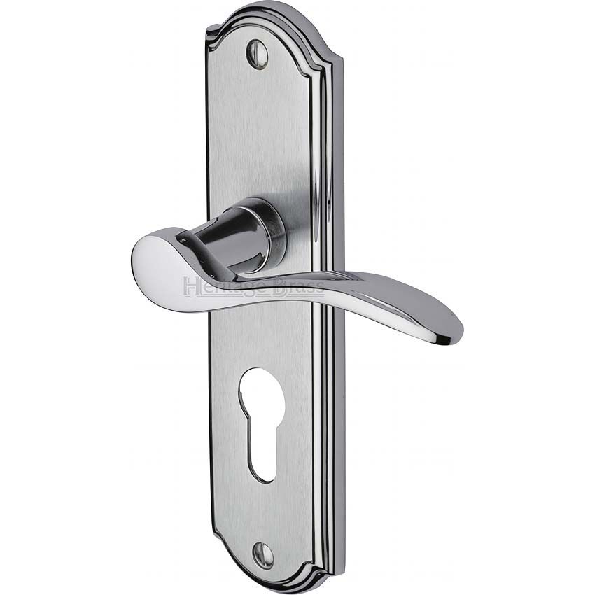 Picture of Howard Euro Cylinder Door Handle - HOW1348-AP
