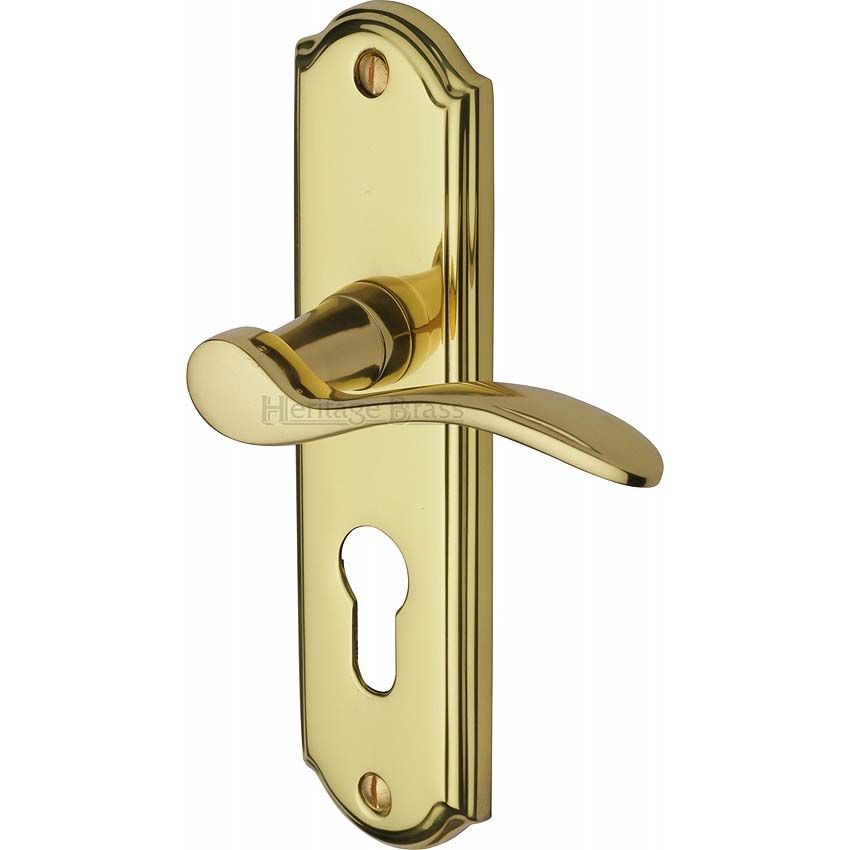 Picture of Howard Euro Cylinder Door Handle - HOW1348-PB