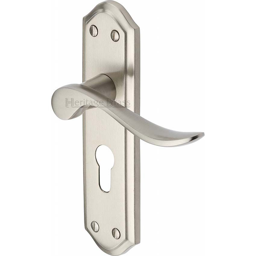Picture of Sandown Euro Cylinder Door Handle - SAN1448-SN