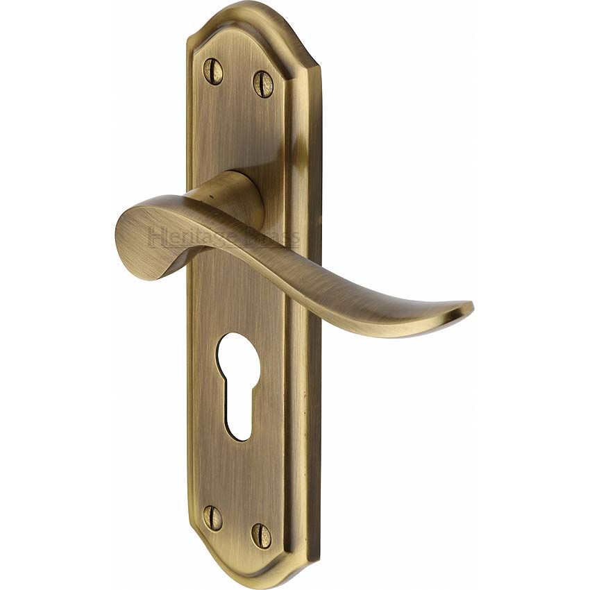 Picture of Sandown Euro Cylinder Door Handle - SAN1448-AT