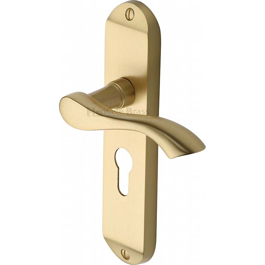 Picture of Algarve Euro Cylinder Door Handle - MM925-SB