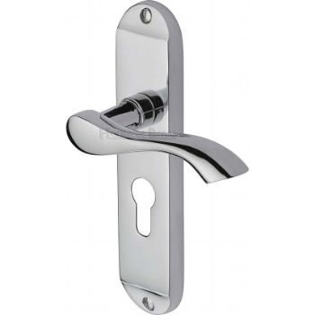 Algarve Euro Cylinder Door Handle - MM925-PC Picture of Algarve Euro Cylinder Door Handle - MM925-PC