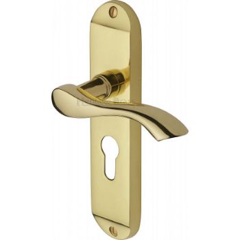 Picture of Algarve Euro Cylinder Door Handle - MM925-PB Picture of Algarve Euro Cylinder Door Handle - MM925-PB