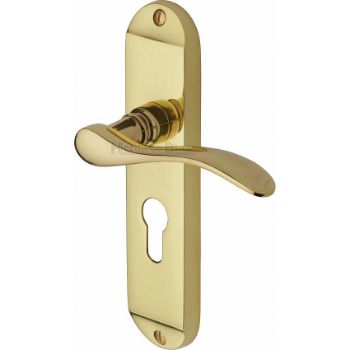 Picture of Maya Euro Cylinder Door Handle - MAY7648-PB Picture of Maya Euro Cylinder Door Handle - MAY7648-PB