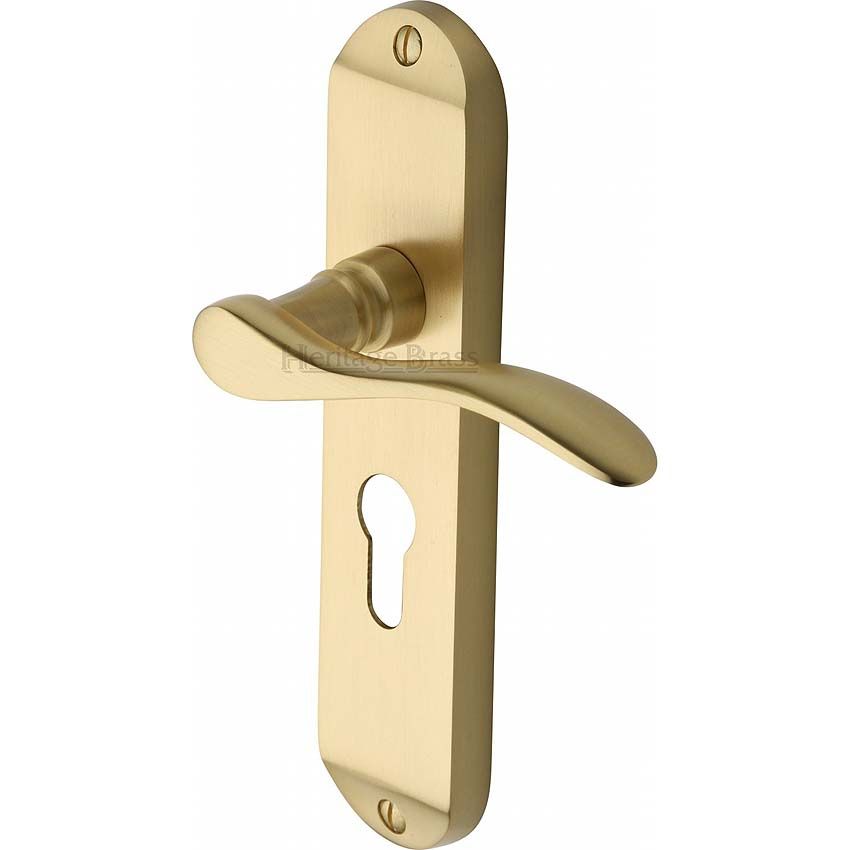 Picture of Maya Euro Cylinder Door Handle - MAY7648-SB