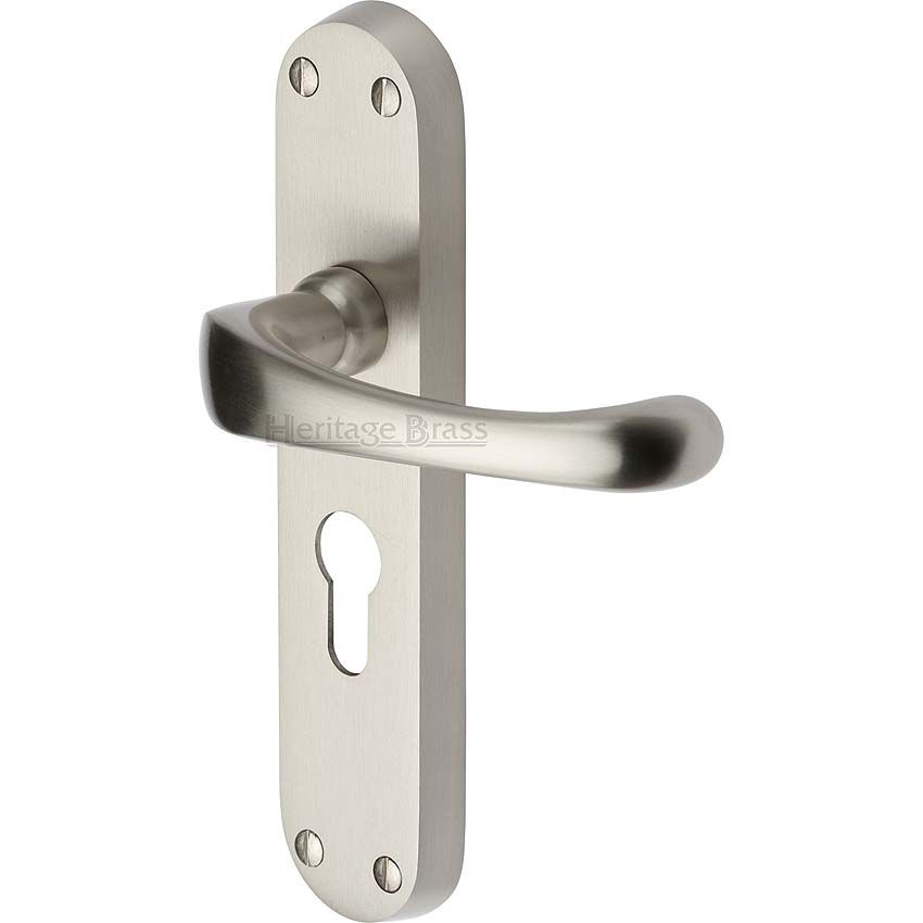 Picture of Gloucester Euro Cylinder Door Handle - V6066-SN