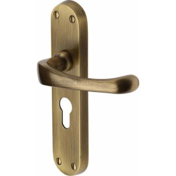 Gloucester Euro Cylinder Door Handle - V6066-AT Picture of Gloucester Euro Cylinder Door Handle - V6066-AT