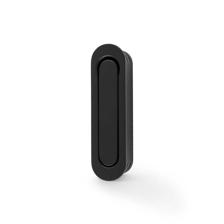 Picture of Radius Sliding Door Edge Pull In Matt Black - AW991BL