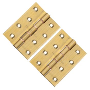 Brass Hinge With Phosphor Washers 4" X 3" Natural Brass Finish - PR88-410-NB Picture of Brass Hinge With Phosphor Washers 4" X 3" Natural Brass Finish - PR88-410-NB