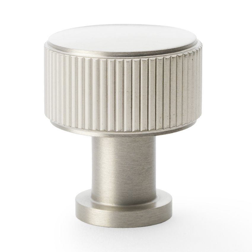 Picture of Lucia Reeded Cupboard Knob in Satin Nickel - AW807R-SN